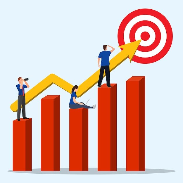 business growth target achievement 1058841 1269